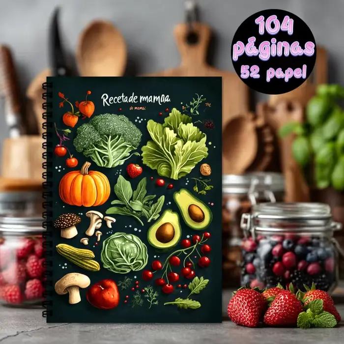 Carnet de recettes espagnol A5 reliure spirale livre de recettes légumes fruits pour cuisiniers amateurs et experts occaions familiales et cadeaux