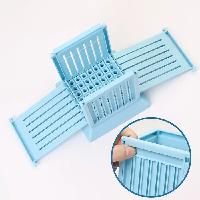 Boîte à brochettes de barbecue à 49 trous, outil portable pour faire des brochettes de barbecue, boîte à brochettes de viande détachable, multifonction pour le bœuf, le porc, la viande