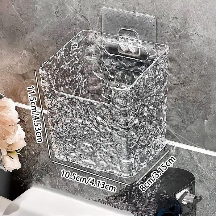 Support de rangement mural léger en acrylique, support organisateur de luxe pour brosse cosmétique, serviette de visage, soins de la peau, support de rangement pour salle de bain
