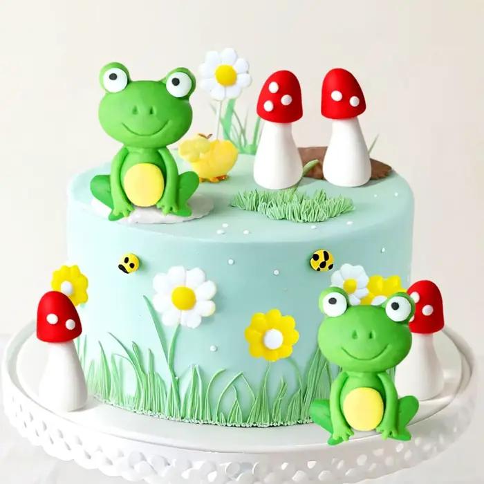 Décoration de gâteau grenouille LaVenty