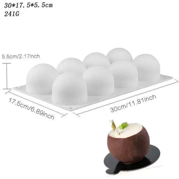 Moule à gâteau en Mousse Semi-circulaire en Silicone