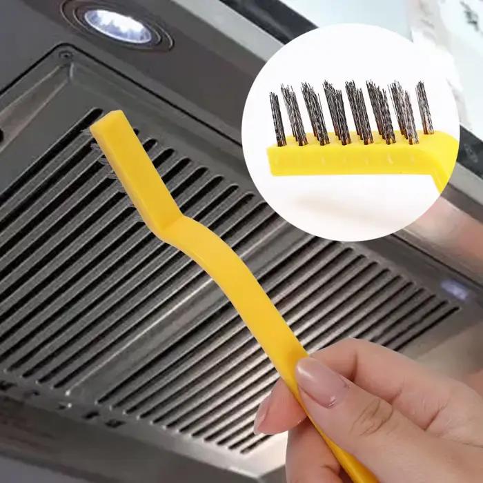 Brosses de nettoyage de cuisinière à gaz, outil de cuisine, brosses en Fiber métallique, brosse en fer, brosse métallique de nettoyage, brosse en cuivre, outils de nettoyage 3 pièces