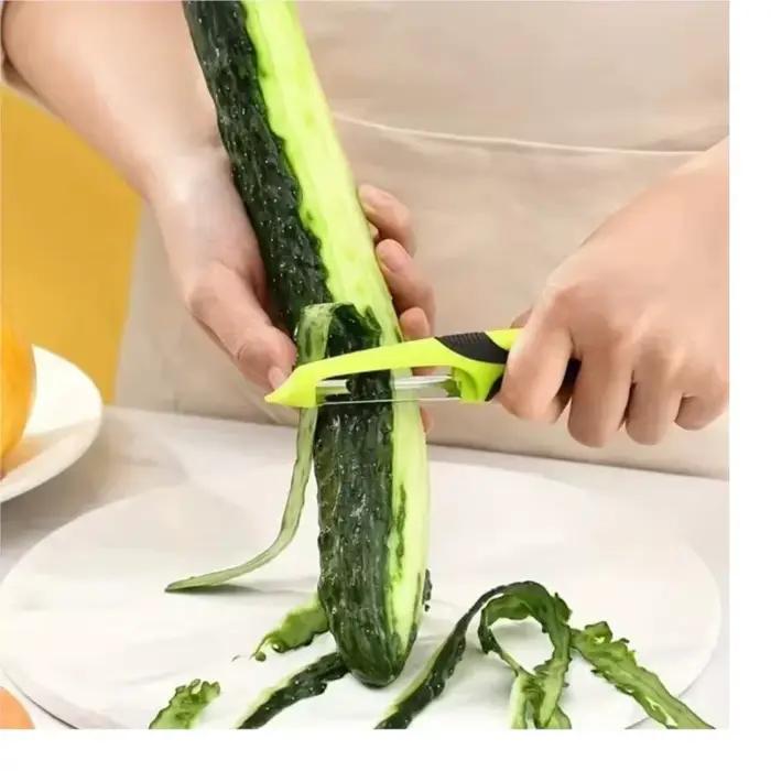 Couteau à éplucher cuisine ménage acier inoxydable multifonctionnel outil