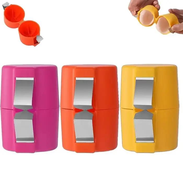 Nouveaux outils d'ouverture de coquille d'oeufs portables pour les œufs crus séparateur multifonctionnel de disjoncteur d'oeufs pour la cuisine Gadgets de cuisine de Camping