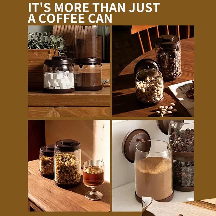 Pot à café en verre à haute teneur en Borosilicate, récipient de lait en poudre scellé résistant à l'humidité, stockage domestique, réservoir de bonbons multigrains de cuisine