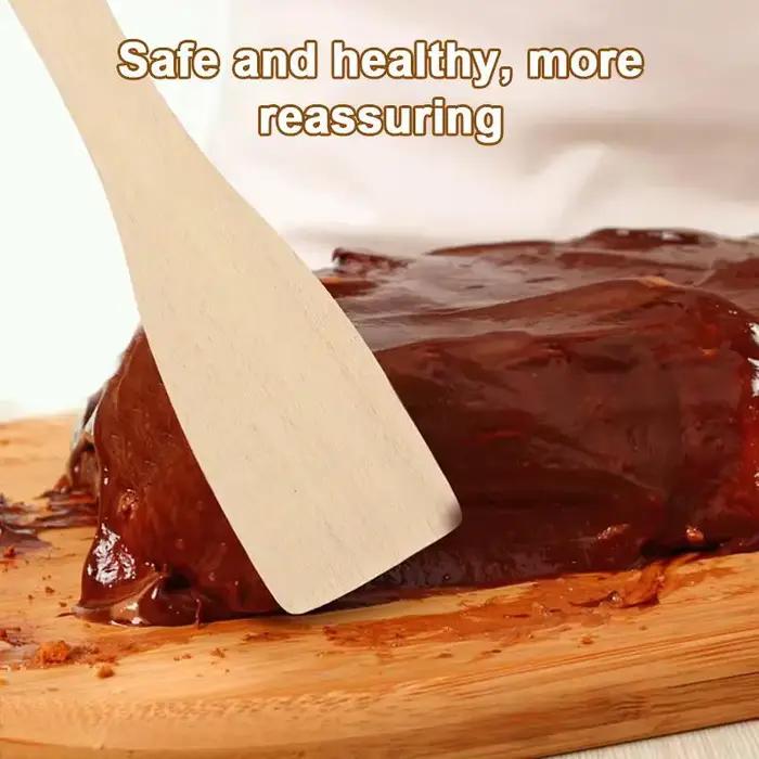 1 Spatule en bois pour raclette et mélange