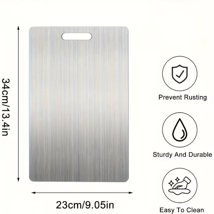 Planche à découper de cuisine épaissie double face de qualité alimentaire portable pour fruits et viande durable