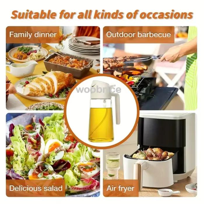 Bouteille de pulvérisation d'huile d'olive pour cuisine versatile et élégante pour herbes et épices polyvalente à offrir pour divers usages et occasions