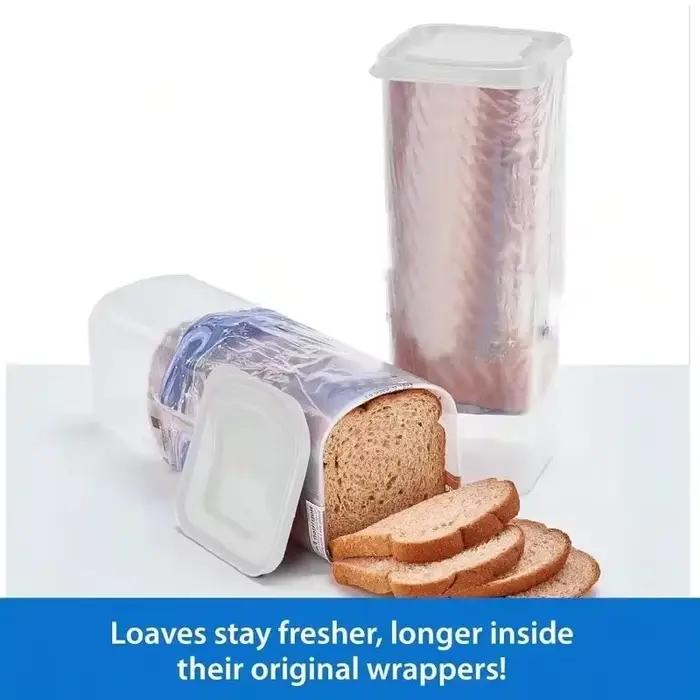 Porte-pain Sandwich en plastique avec couvercle hermétique