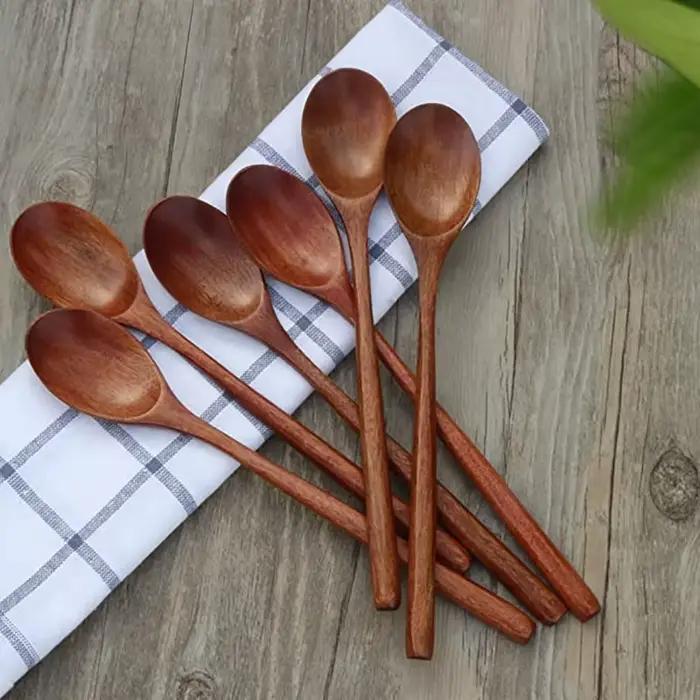 Cuillères à soupe en bois pour manger Assad