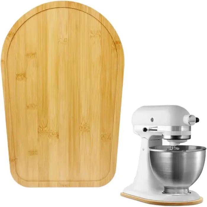 Tapis de déplacement en bambou pour robot culinaire avec 4 glissières