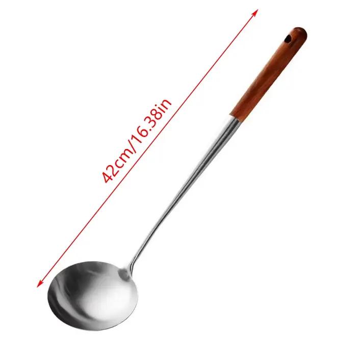 Ustensiles de cuisine Wok spatule fer et louche outil