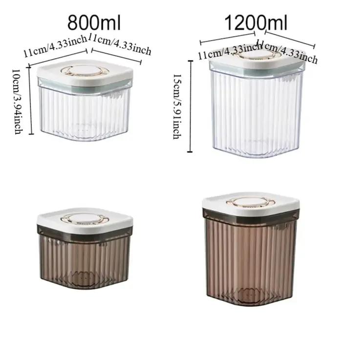 Boîte de stockage de lait en poudre à motif rayé