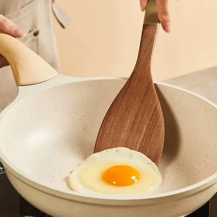 Ensemble d'ustensiles de cuisine en bois d'ébène COOKER KING