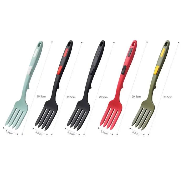 Ustensiles de cuisine flexibles multifonctions, serveur de spaghetti, fourcommuniste à salade en silicone, fouet, accessoires de service, 1 pièce