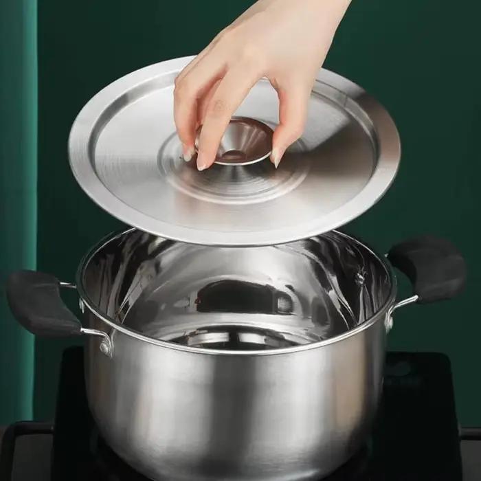 Couvercles de casseroles en acier inoxydable, 20-40cm, couvercle universel, poêle à frire réutilisable, couvercle en métal, couvercle de bol, ustensiles de cuisine de Restaurant