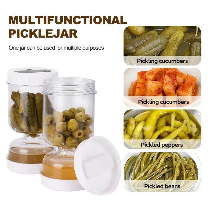 Pot à Olives et Cornichons en ABS Coréen à Couvercle Rabattable pour Stockage Alimentaire Hermétique Occasions Spéciales