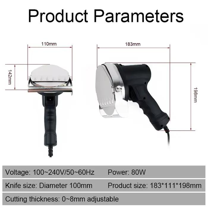 Couteau électrique Shawarma professionnel turc Kebab trancheuse acier inoxydable gyroscope Cutter Doner viande ronde
