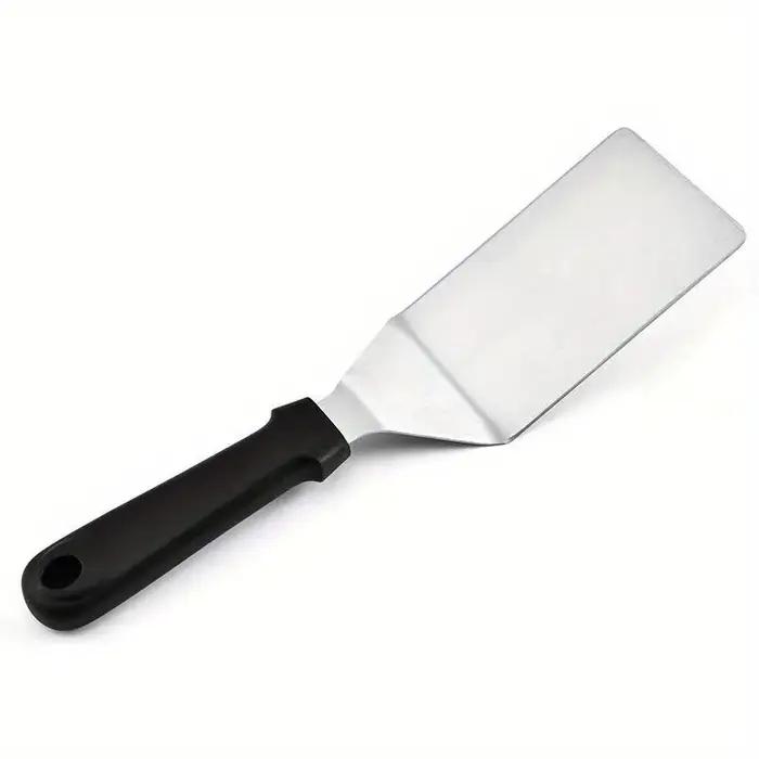 Kit d'accessoires de gril professionnel en acier inoxydable avec spatules, flipper plat et plaque de cuisson pour barbecues, pâtisseries et pizzas occasions familiales et amicales