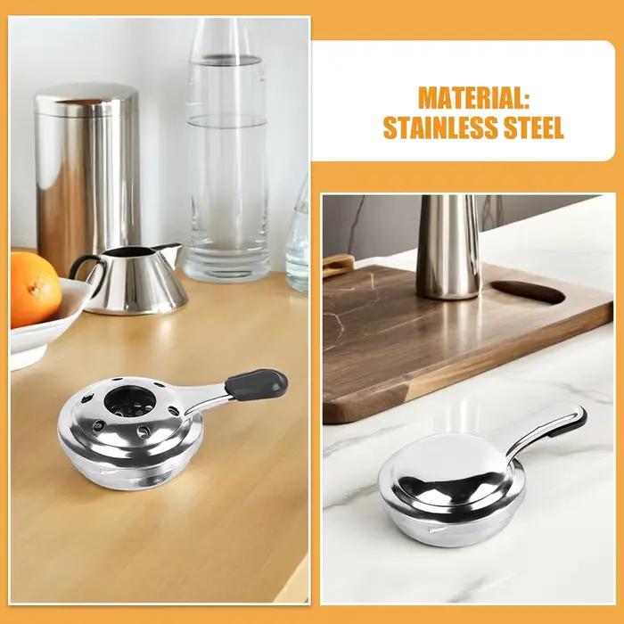 Hotpot cuisinières Mini chaleur lait chocolat poêle petit fondue plus chaud argent acier inoxydable
