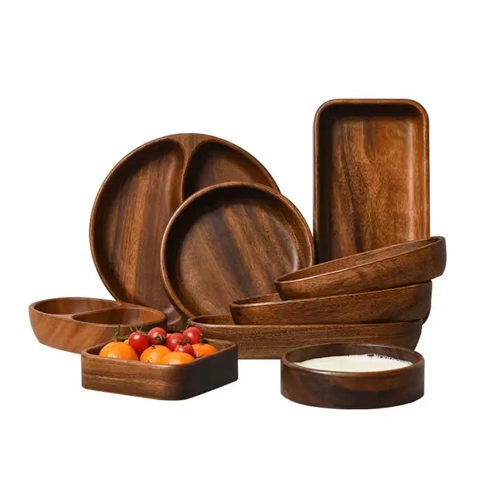 Plateau en bois massif de Style japonais