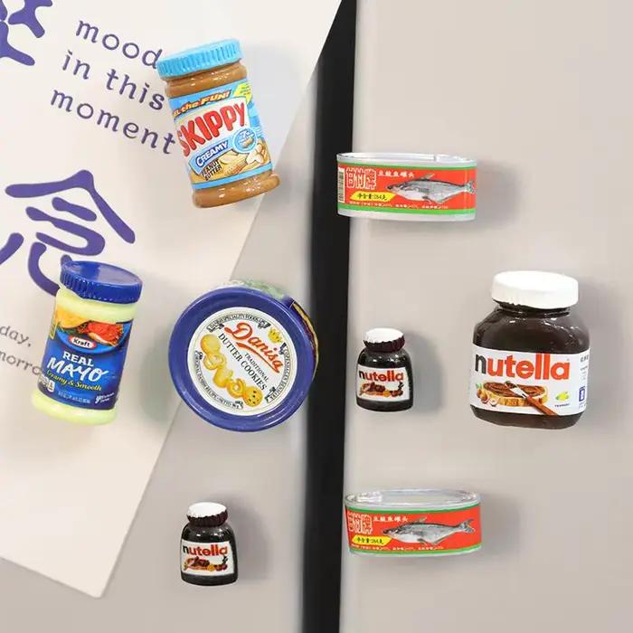 Aimants pour réfrigérateur, bouteilles d'assaisonnement mignonnes, planches à trous et autocollants décoratifs de dessin animé pour photos polaroid occasions spéciales