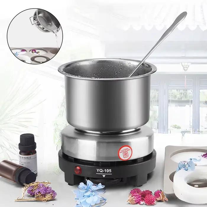 Appareil de cuisine multifonctionnel plaque chauffante 500W gris clair pour café lait eau et autres boissons à chauffer occasionnels et cadeaux
