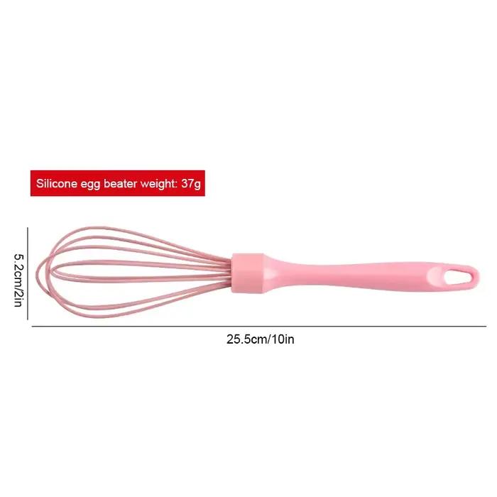 Fouet à œufs manuel en Silicone résistant à la chaleur