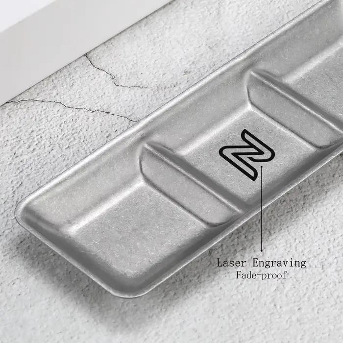 Plat à sauce et assaisonnements en acier inoxydable 304