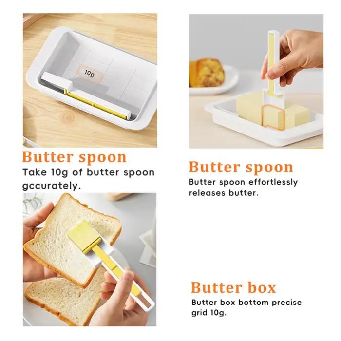 Boîte de rangement de beurre, diviseur de beurre avec couvercle, boîte de rangement de fromage, boîte de rangement de coupe, boîte de beurre de réfrigérateur 1 pièce