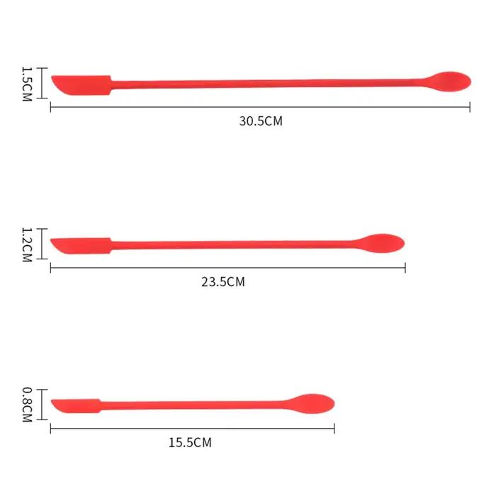 Mini spatules à crème en silicone souple et spatules à beurre pour la pâtisserie et la cuisine occasions spéciales