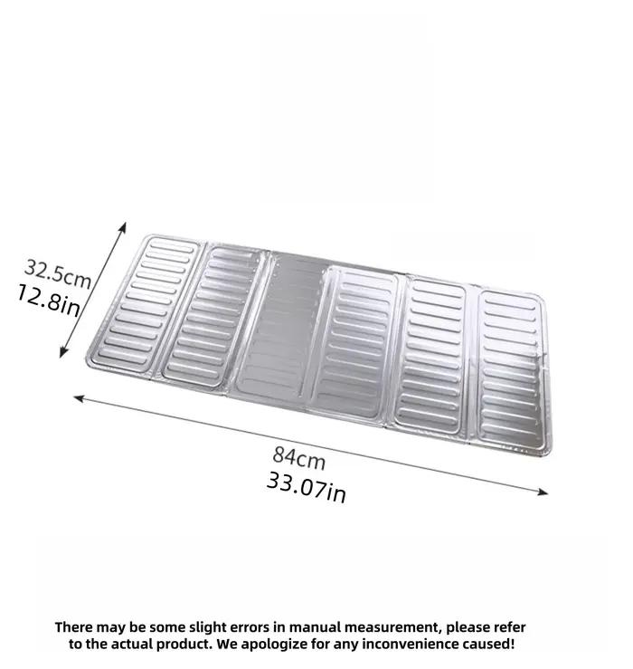 Bouclier thermique robuste en papier d'aluminium pour cuisine