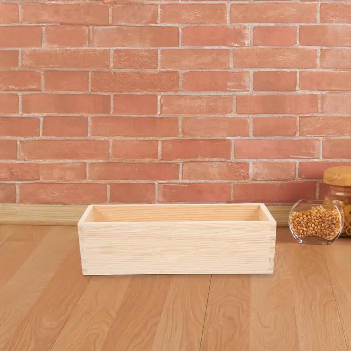 Boîte de rangement en bois pour tiroir, organisateur multi-usages pour ustensiles de cuisine, bijoux, boîte de rangement, support, boîte en bois