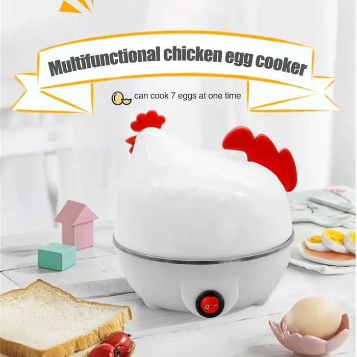 Chaudière à œufs en forme de poulet, capacité de 7 œufs, appareil de cuisine pour œufs durs et doux
