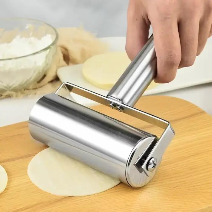 Rouleau à pâte en acier inoxydable