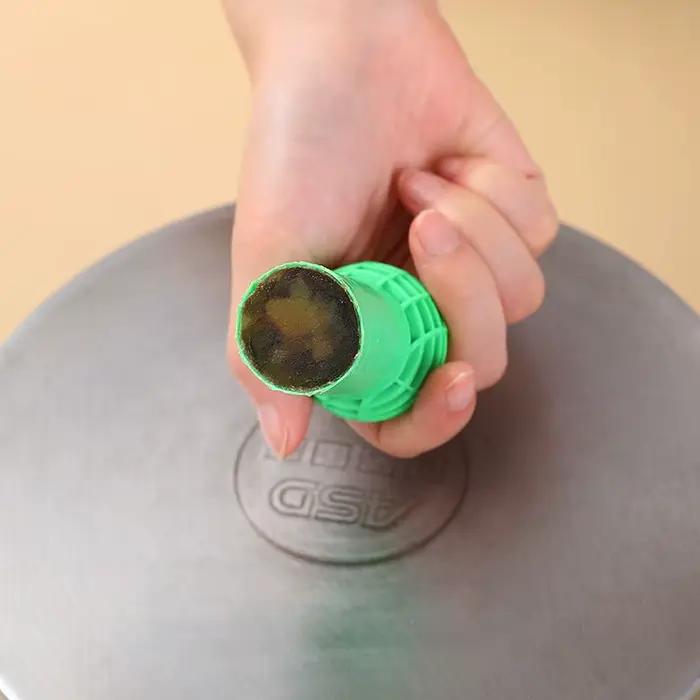 Brosse de nettoyage utile, bâton de tige en acier inoxydable, dissolvant de rouille métallique, Pot d'essuie-glace, poêle en fer, brosses de lavage pour la cuisine, outils de nettoyage