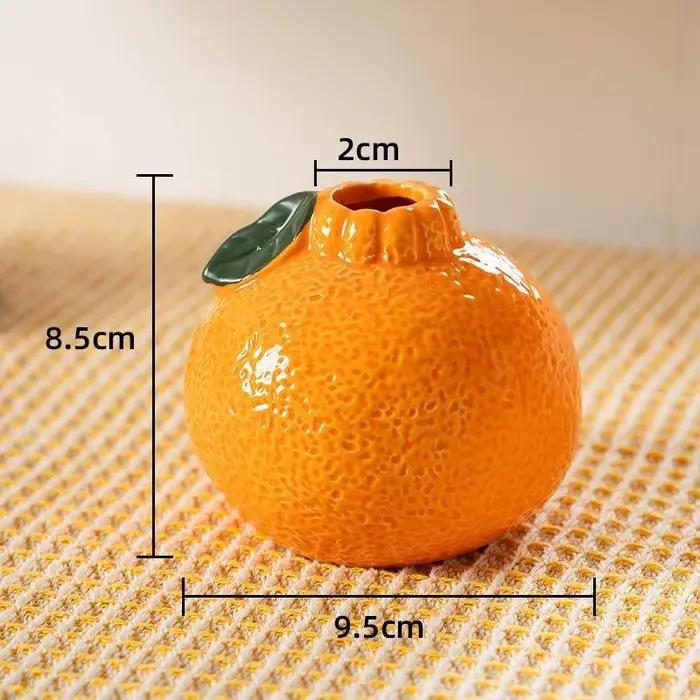 Vase à fleurs en forme de Fruit Orange