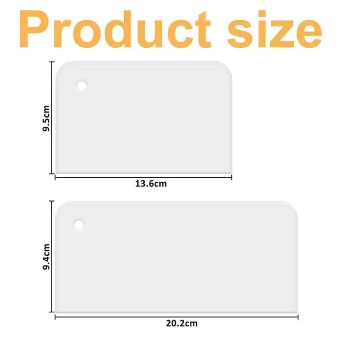 Kit de grattoirs à gâteaux en plastique pour pâtissiers professionnels et amateurs occassions spéciales et quotidiennes