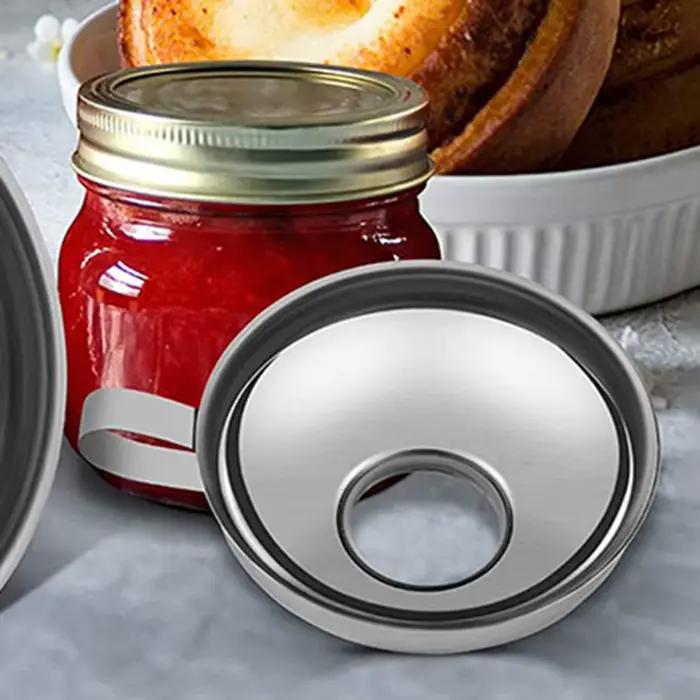 Entonnoir en acier inoxydable à large bouche avec poignée, entonnoir de mise en conserve, lavable au lave-vaisselle, Gadgets de cuisine