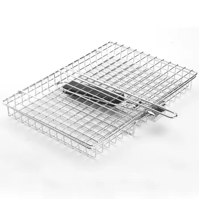Panier de gril en acier inoxydable jaune clair pour barbecues extérieurs occasions spéciales usage familial et entre amis