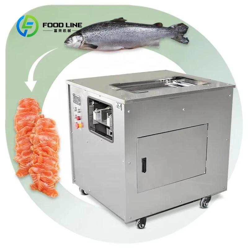 Machine à fileter le poisson électrique mini personnalisée, trancheuse oblique pour le traitement de