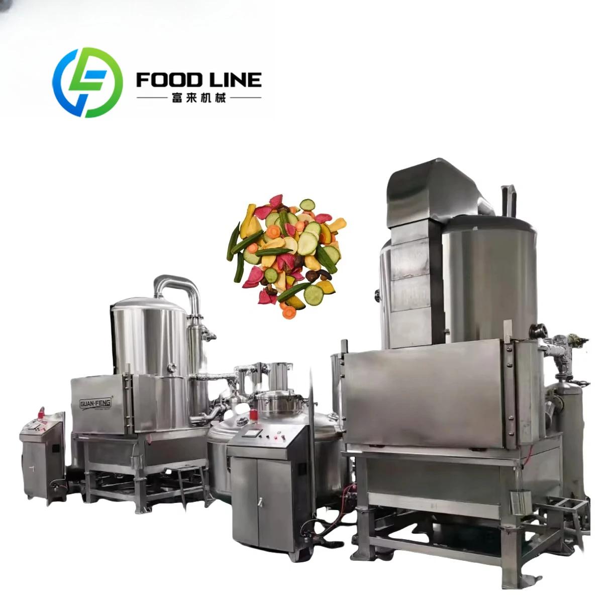 Machine à frire sous vide industrielle de 200kg, pour ligne de traitement des frites, légumes, alime