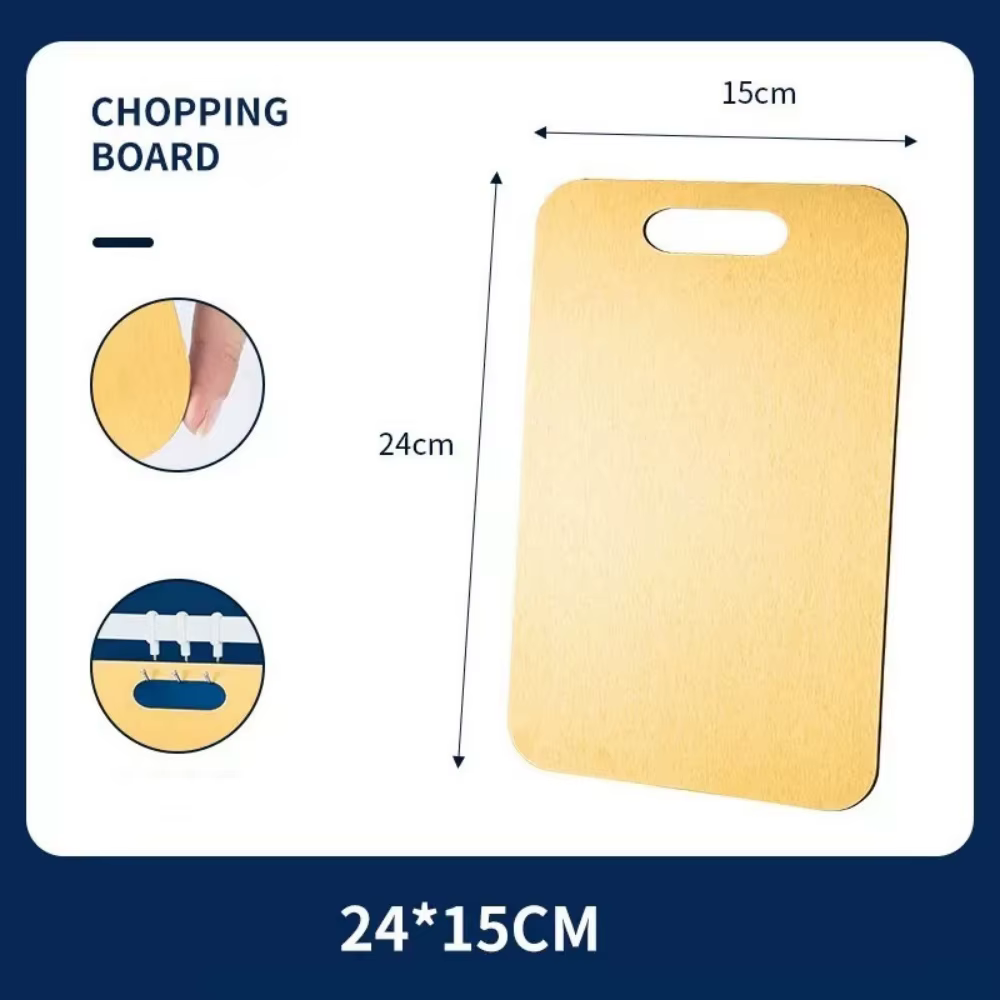 Planche à découper en acier inoxydable pour la cuisine, adaptée à la découpe de viande, de fruits et