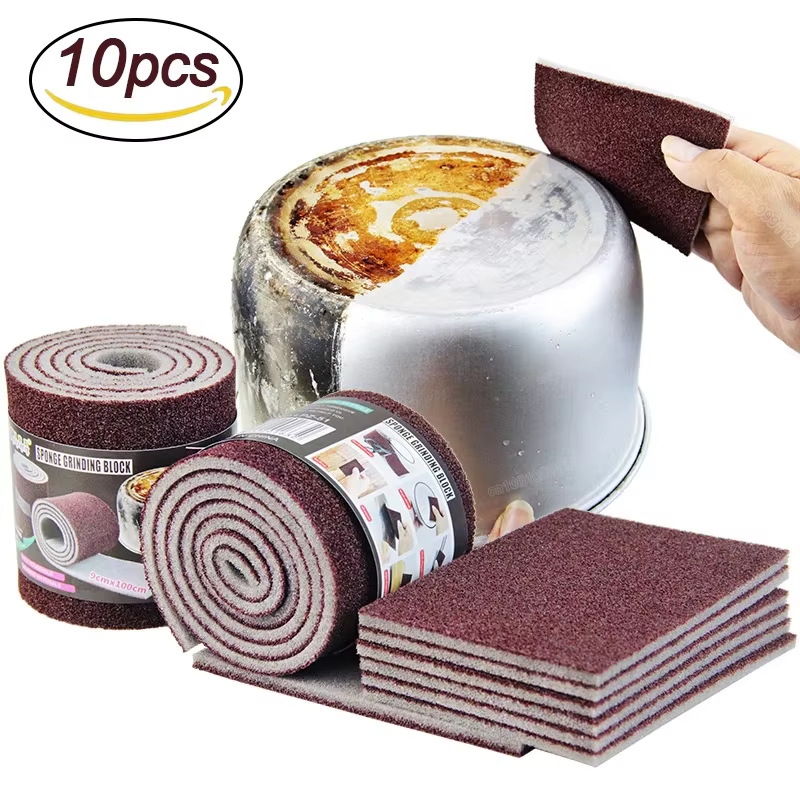 Éponge magique en mélamine carborundum, gomme de cuisine pour casserole, casseroles, éponges à vaiss