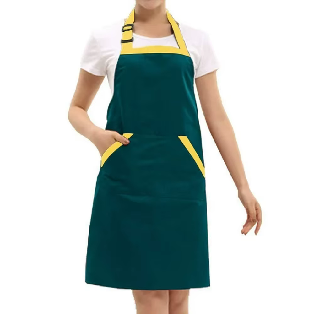 28 po. X 26 po. Tablier vert imperméable pour chef cuisinier, outil de travail, jardinage, cuisine, 