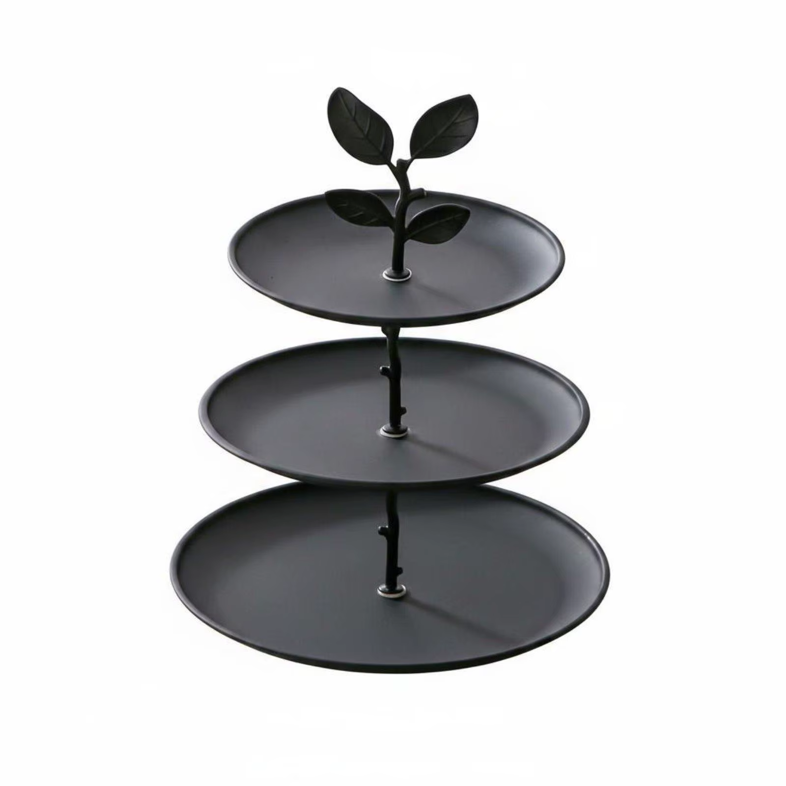 Support à desserts à trois niveaux, support à desserts robuste avec miroir, plateau de service à 3 n
