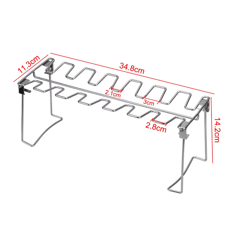 Barbecue boeuf poulet aile jambe gril Barbecue support de cuisson antiadhésif en acier inoxydable Ba