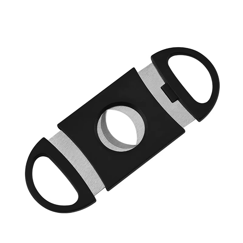 VISION AR Cutter de poche en acier inoxydable, double lame Zigamen, accessoires de coupe pour fumer,