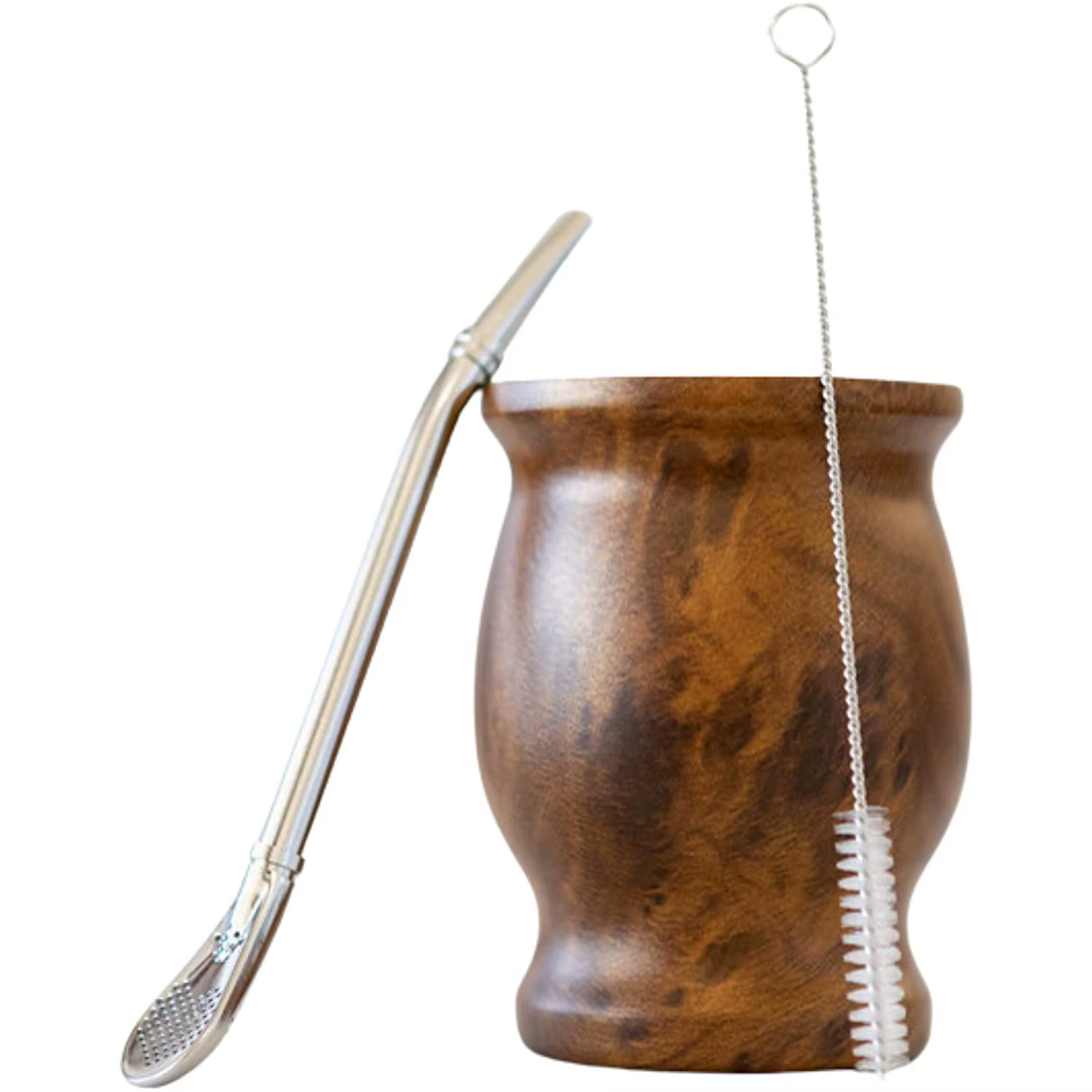 Le ensemble Yerba Mate comprend une tasse à thé Mate en acier inoxydable 18/8 à double paroi, une Bo