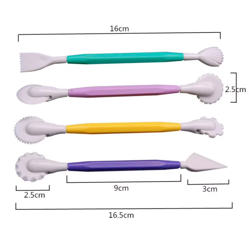 Outils de modélisation de décoration de gâteau Fondant, 8 motifs, stylo de décoration florale, coupe